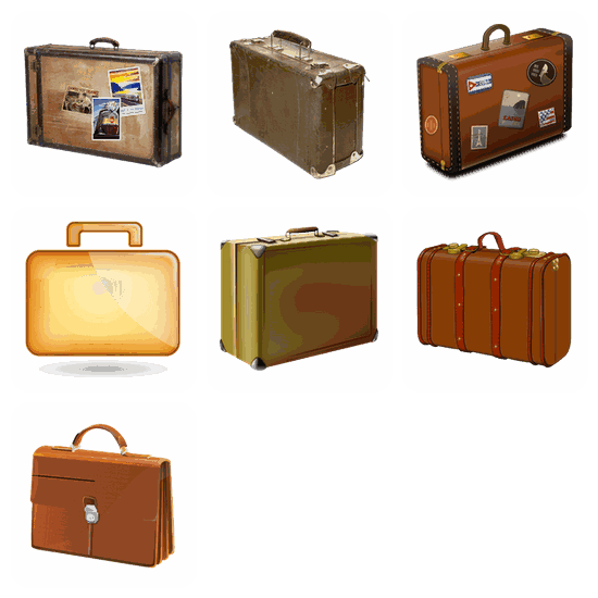 Suitcase PNG pack preview