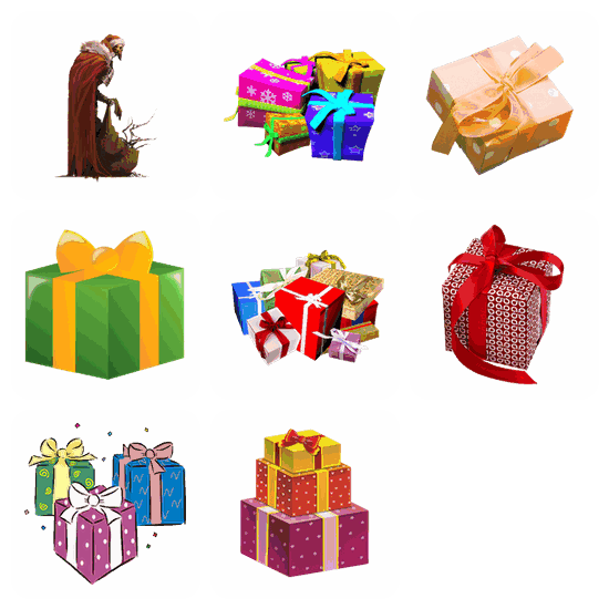 Gift PNG pack preview