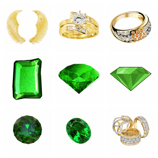 Jewellery PNG pack preview