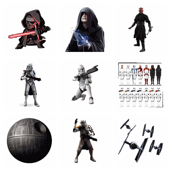 Star Wars PNG pack preview