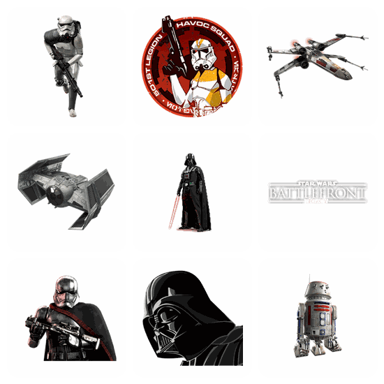 Star Wars Battlefront PNG pack preview