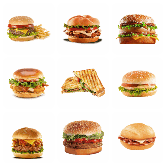 Burger Sandwich PNG pack preview
