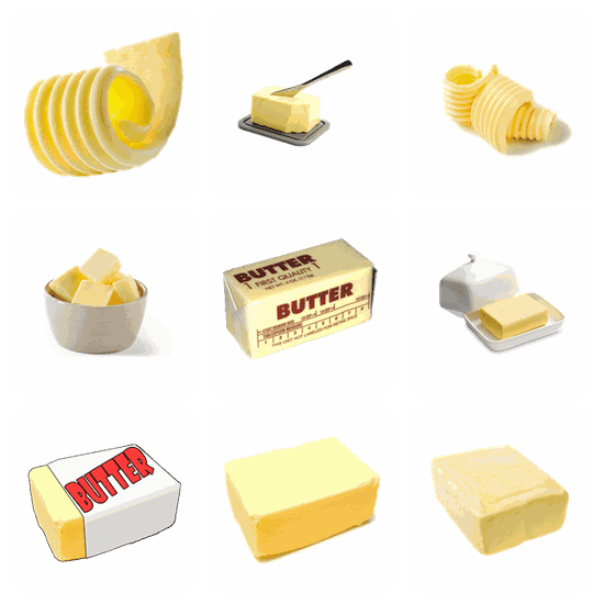 Butter PNG pack preview