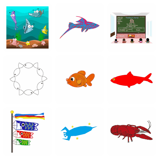Fish SVG pack preview