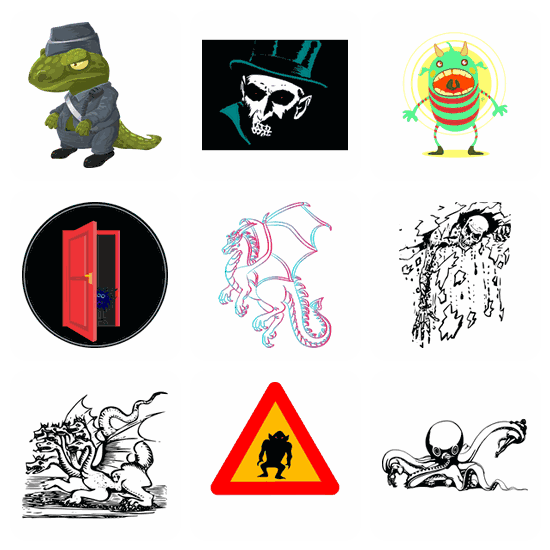 Monster SVG pack preview