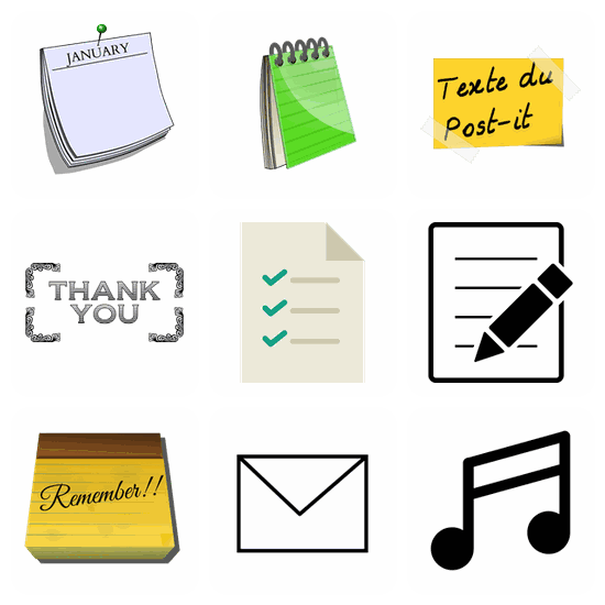 Note SVG pack preview