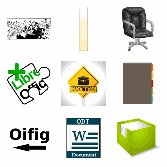 Office SVG pack preview