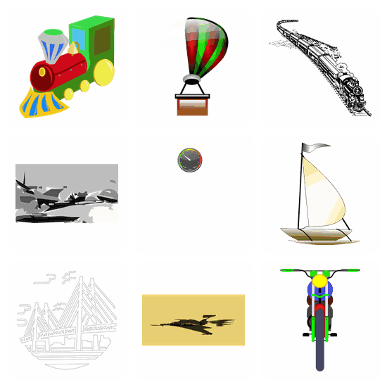 Vehicle SVG pack preview