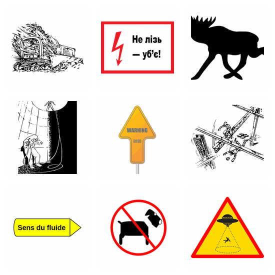 Warning SVG pack preview