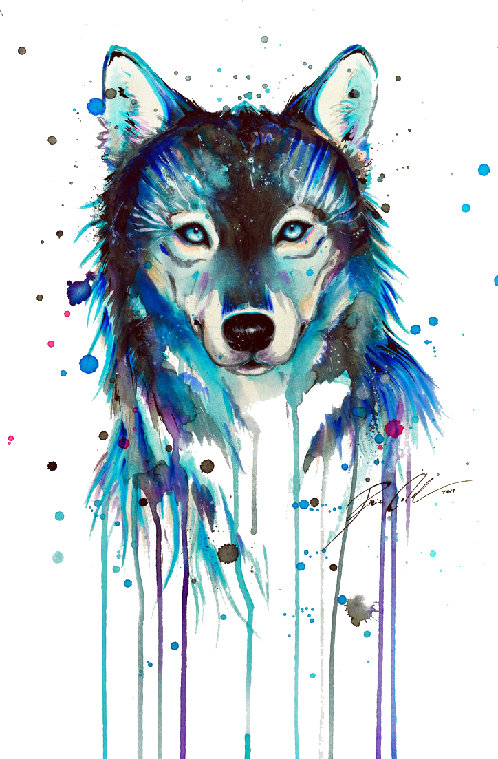 Tattoo Art Arctic Dog Dark Wolf Drawing PNG Image