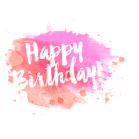 Vector Year Greeting Watercolor Birthday Invitation Wedding