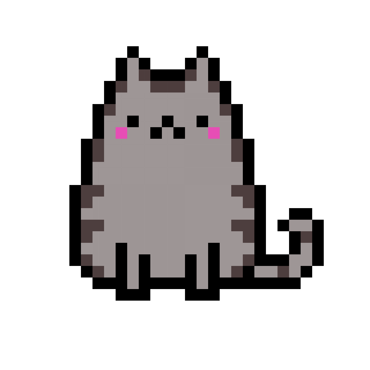 Pixel Art Desenho De Gato Gato Animais Texto Pintura Png Pngwing ...