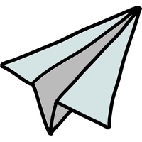 Paper plane Transparent PNG Image