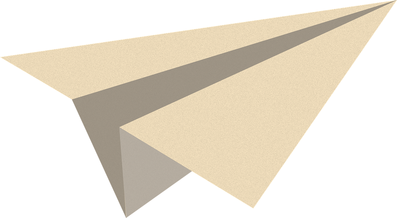 Paper plane Transparent PNG Image