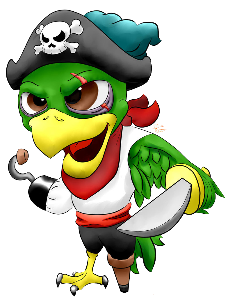 Pirate Parrot Image Transparent PNG Image