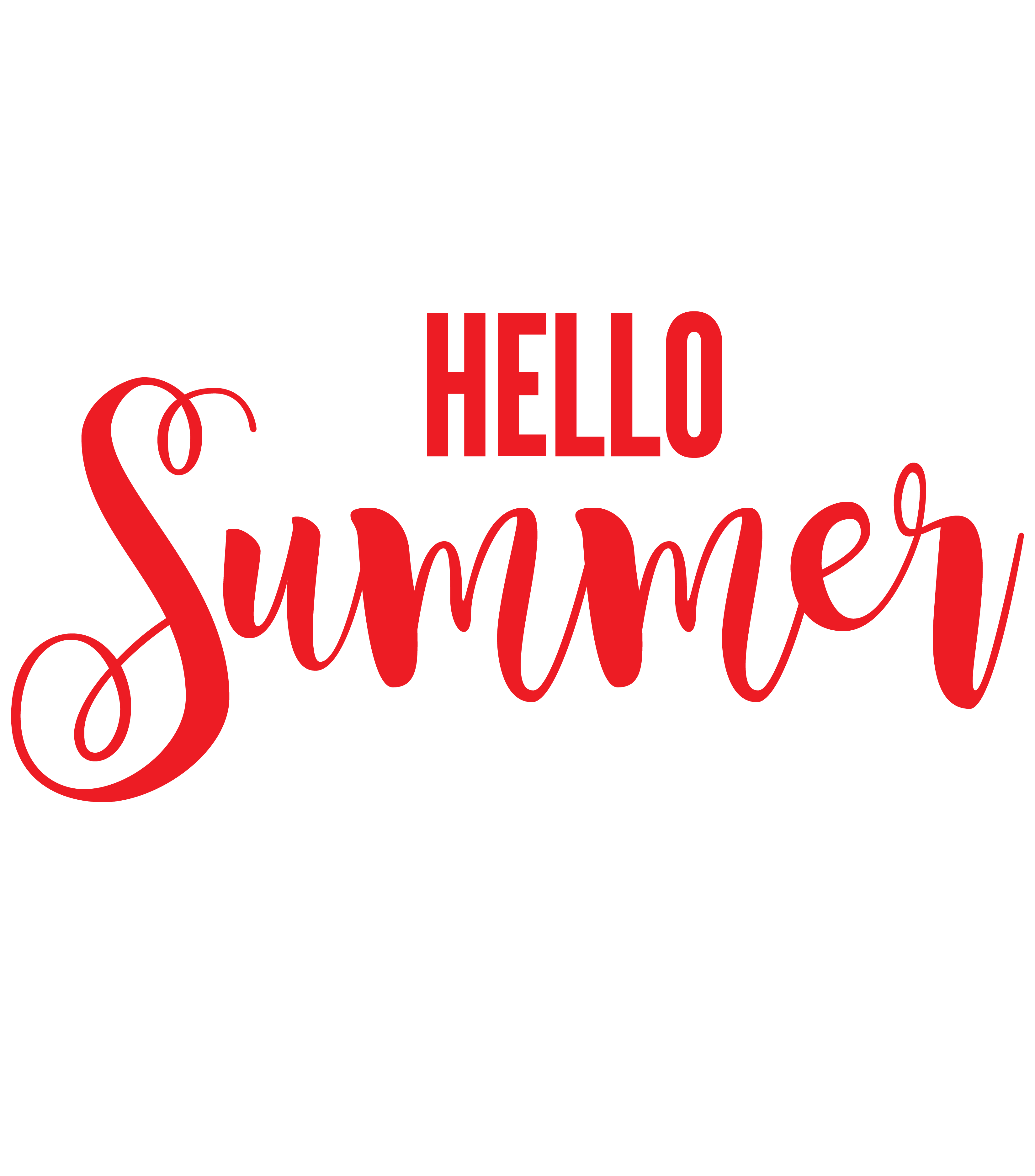 Summer Word Hello Free HQ Image PNG Image