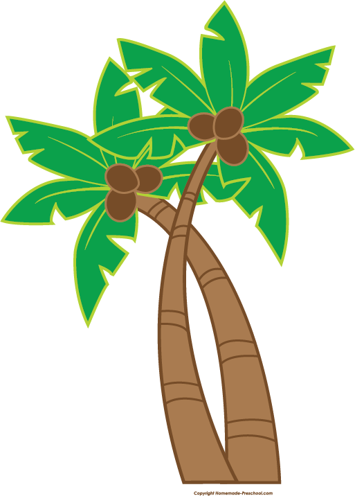Coconut Tree Hawaiian Luau Free Clipart HQ PNG Image