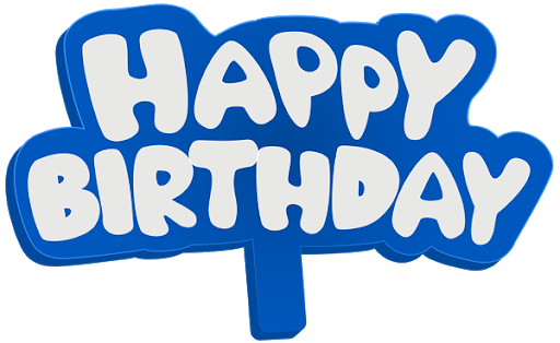 Blue Birthday Free PNG HQ PNG Image