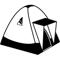Camp Black Tent HD Image Free