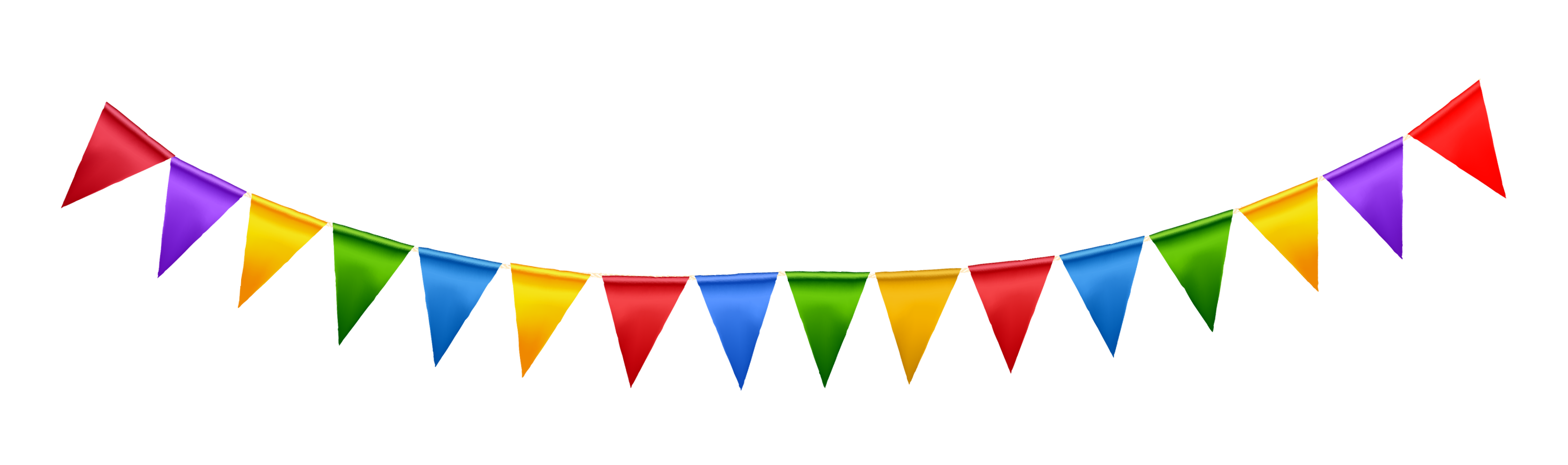 Party flags Transparent PNG Image