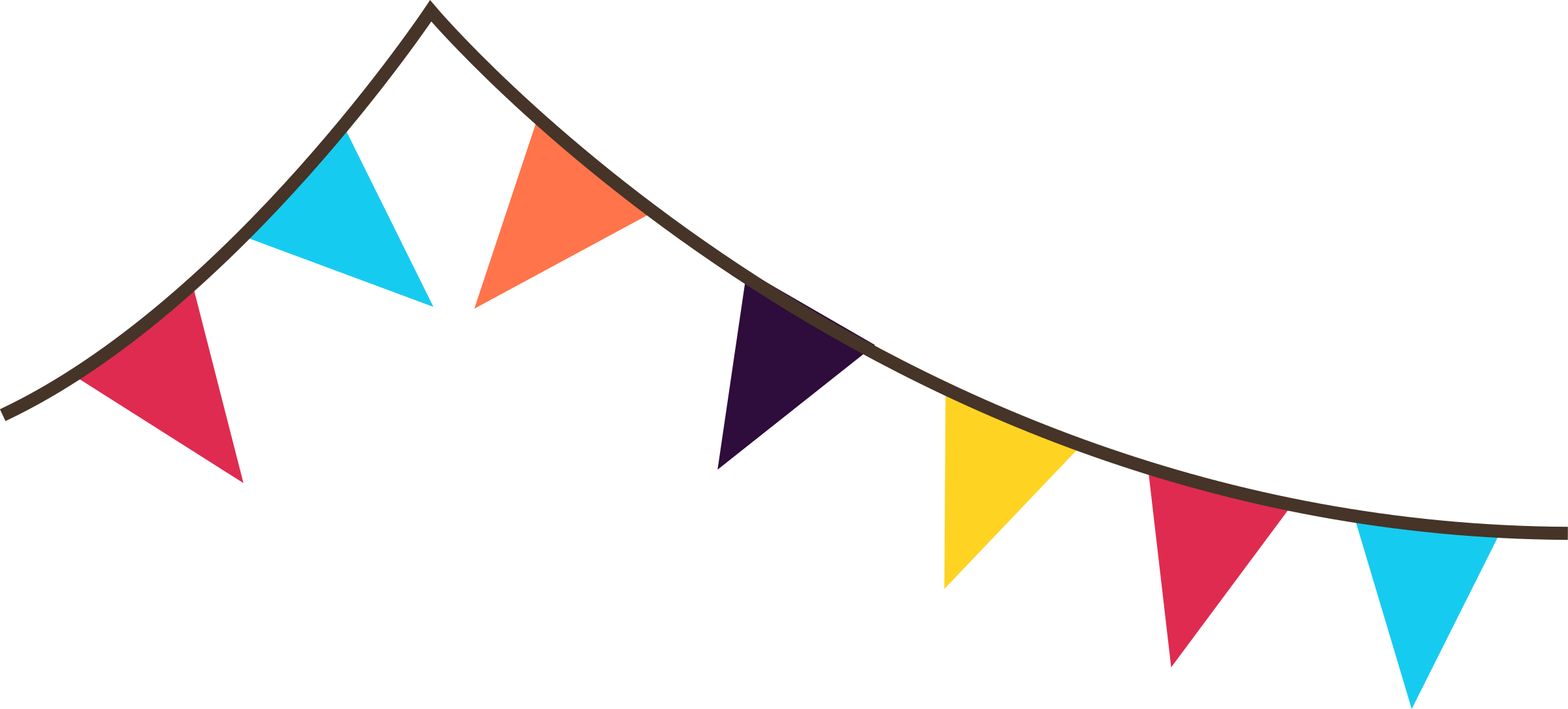 Party flags Transparent PNG Image