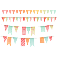 Party flags PNG
