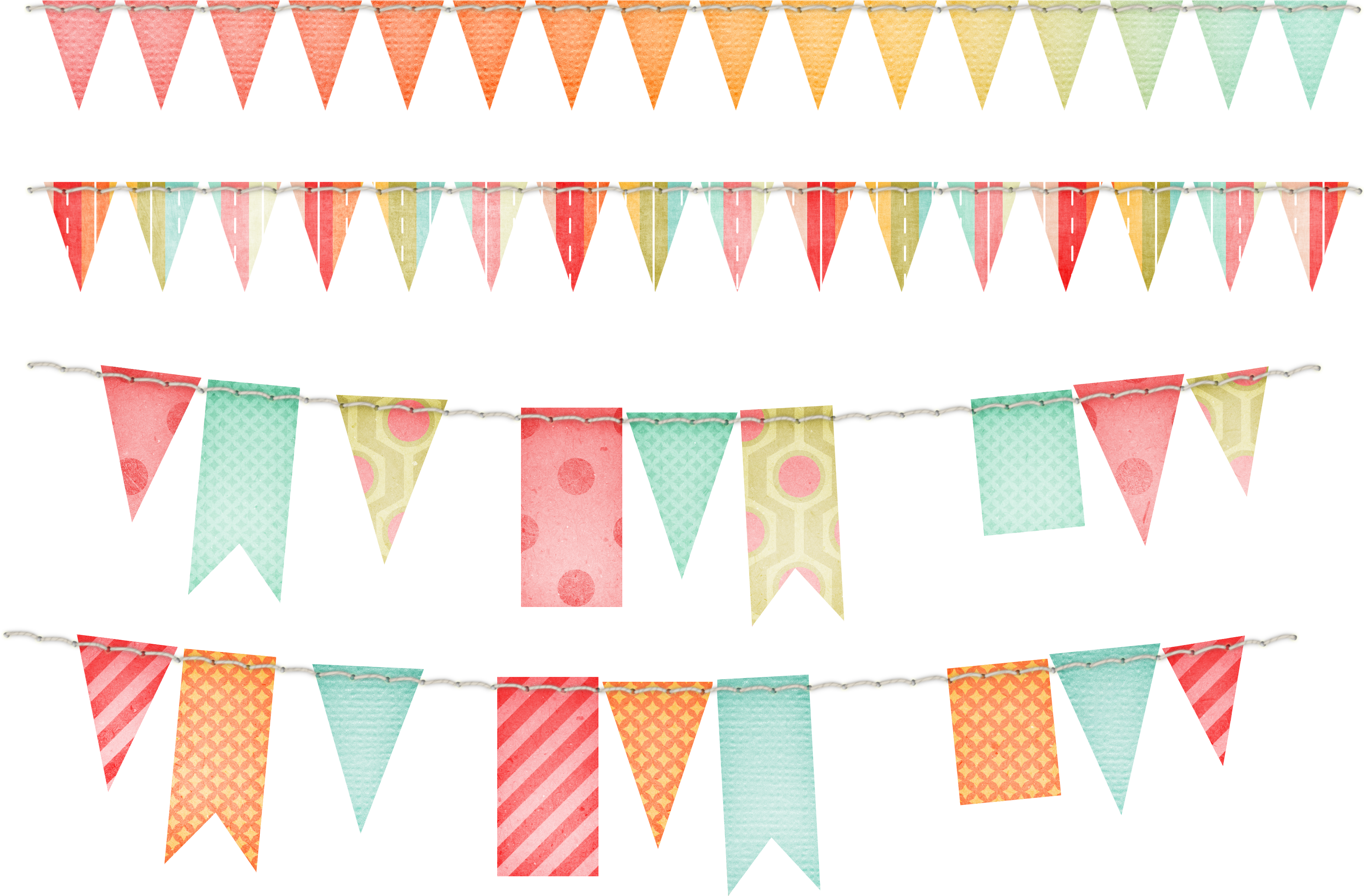 Party flags Transparent PNG Image