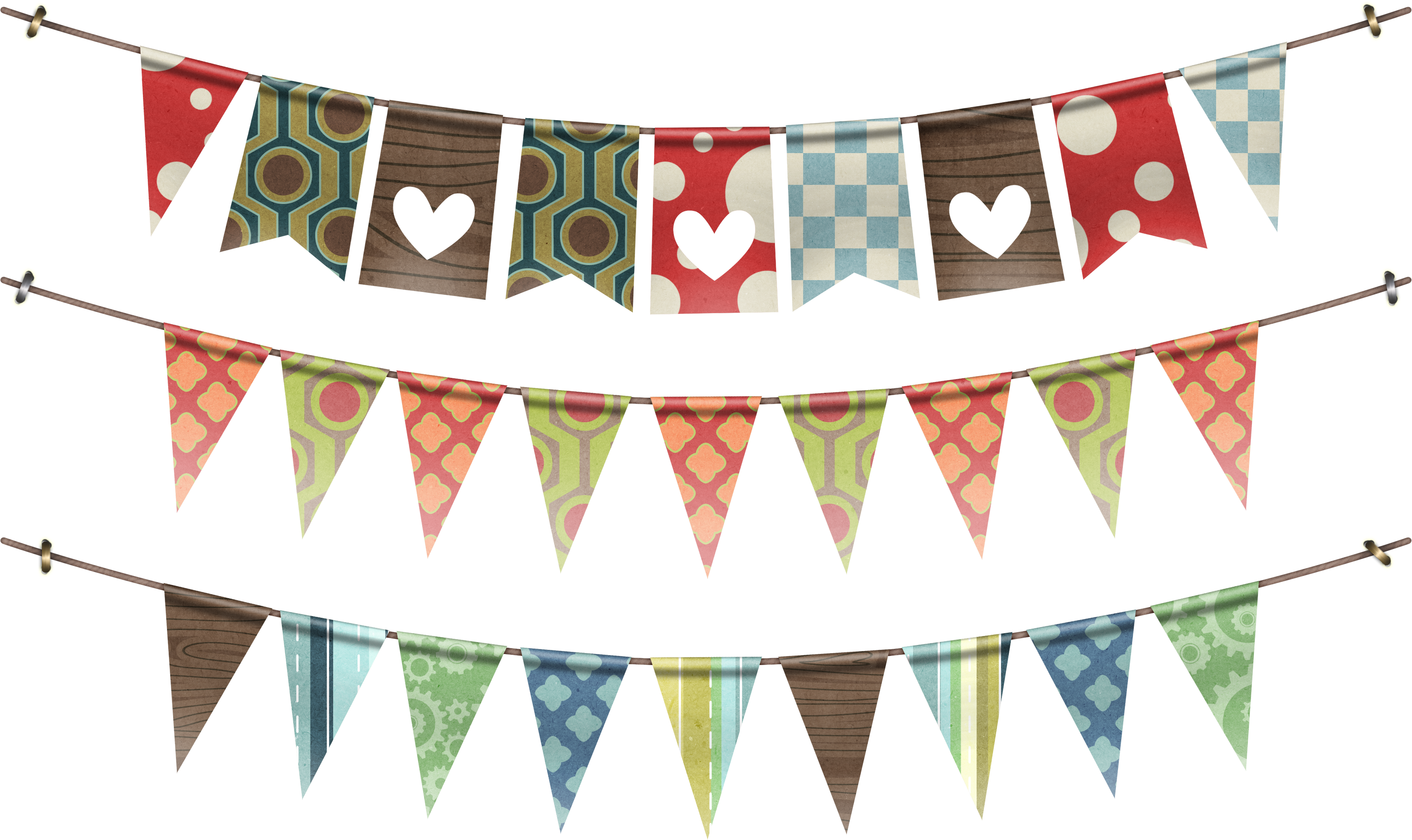 Party flags Transparent PNG Image