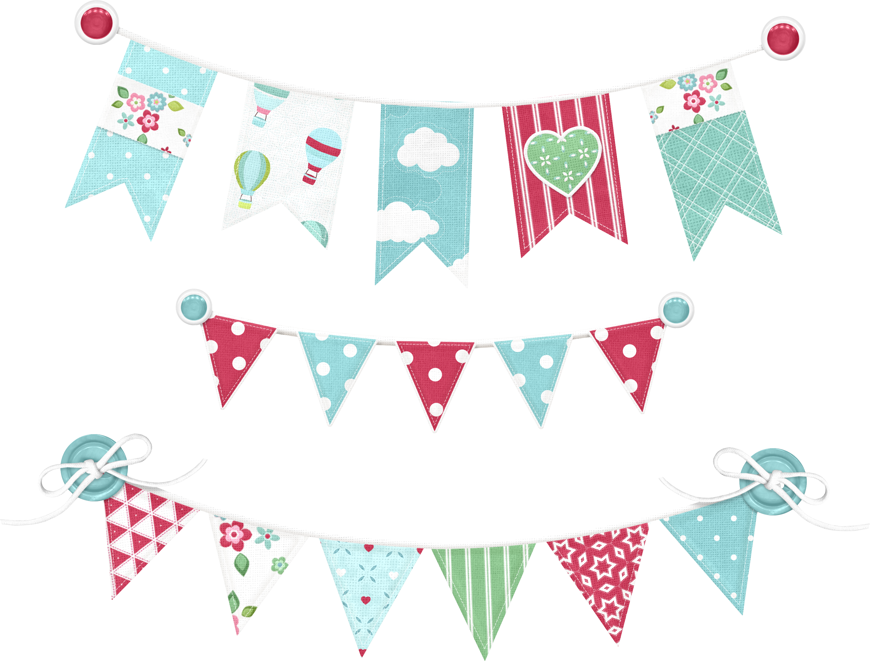 Party flags Transparent PNG Image