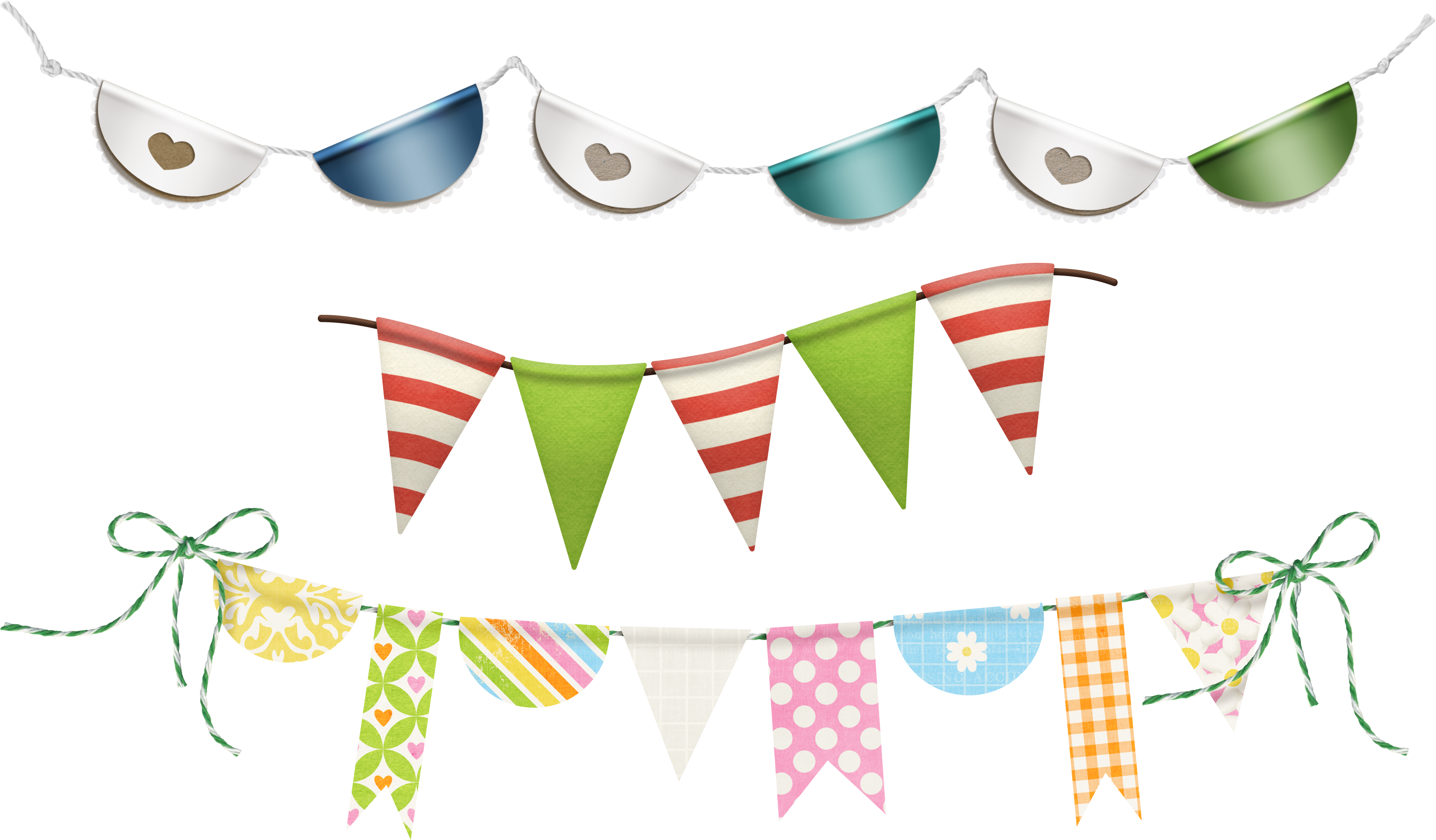 Party flags Transparent PNG Image