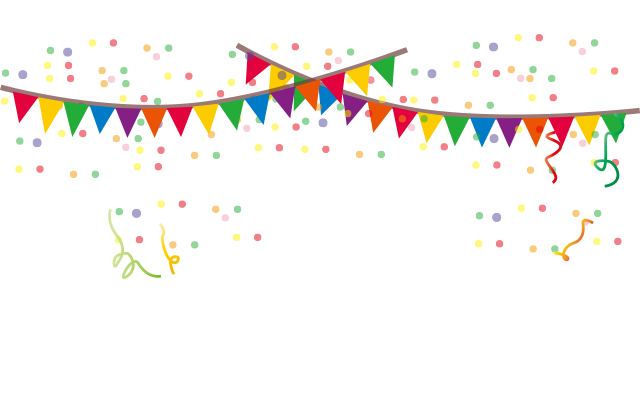 Party flags Transparent PNG Image