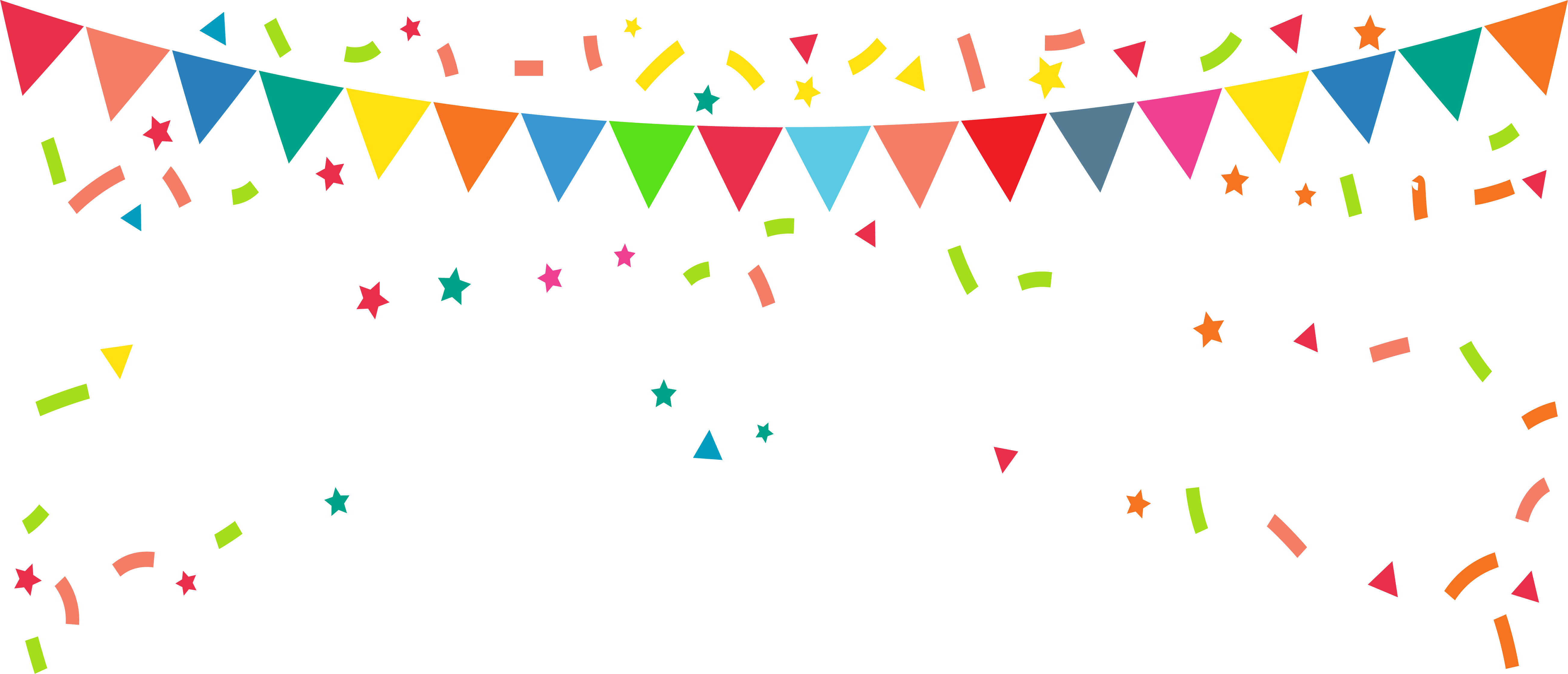 Party flags Transparent PNG Image
