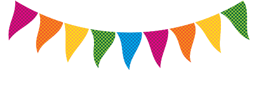 Party flags Transparent PNG Image