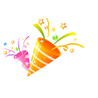 Party popper Transparent PNG Image
