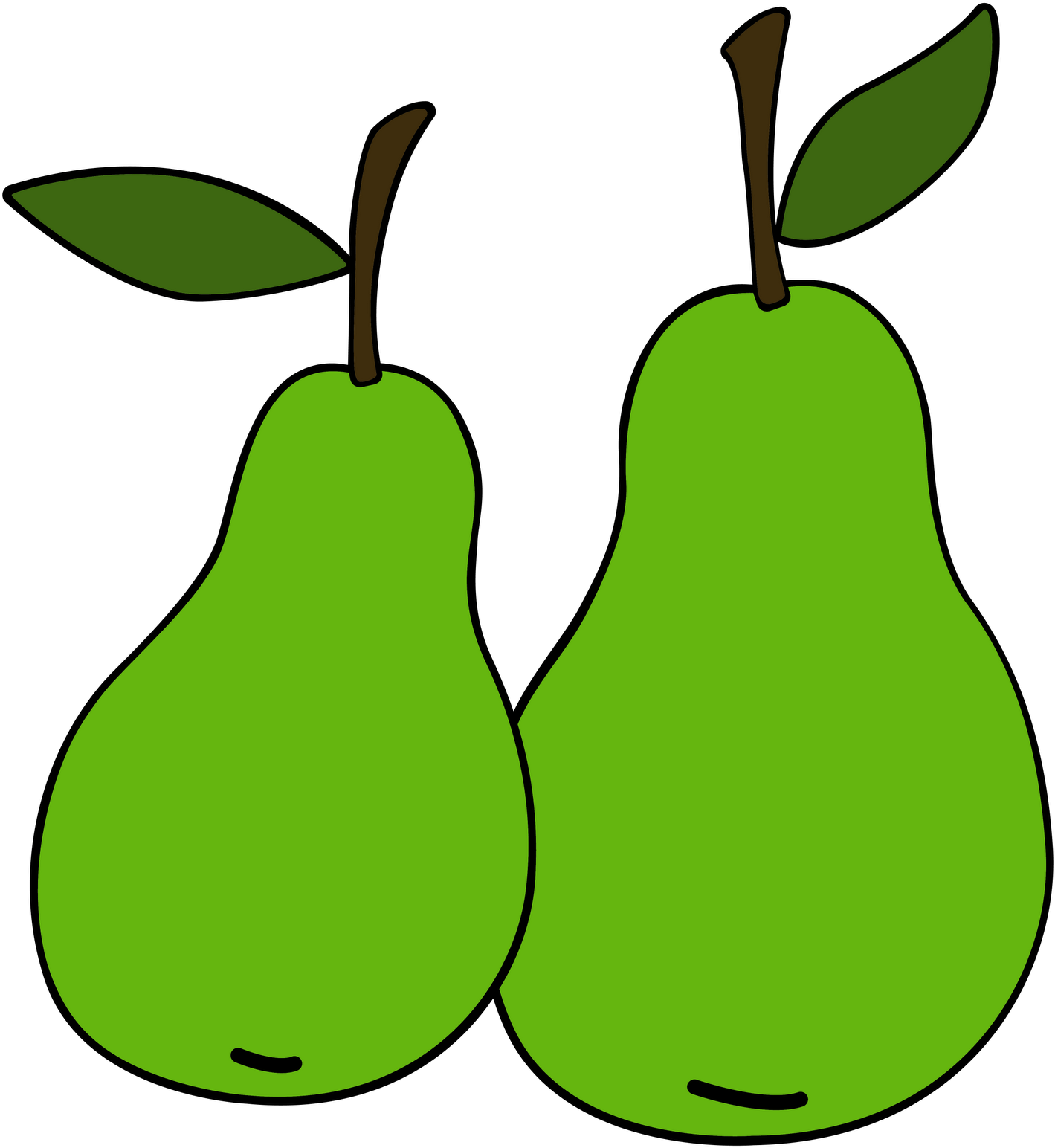 Photos Vector Green Pears Free Clipart HQ PNG Image