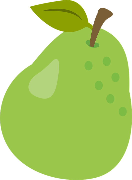 Vector Green Pears HQ Image Free PNG Image