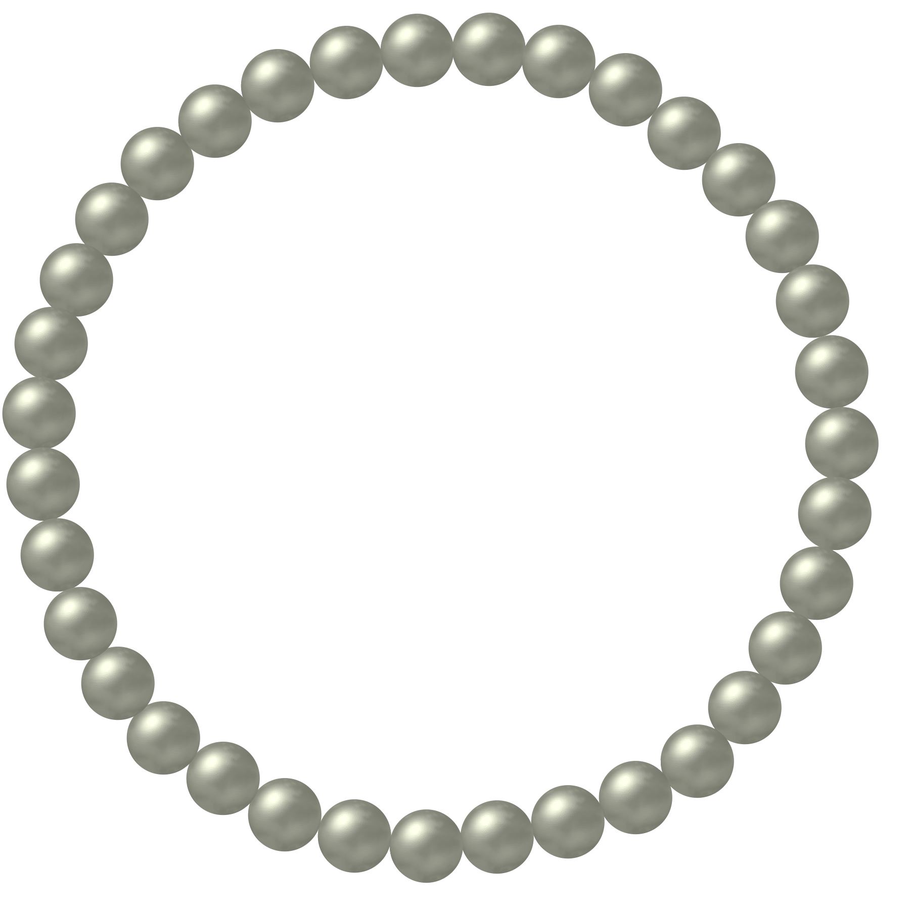 Pearl string Transparent PNG Image