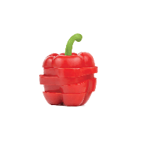 Pepper Slice Red Bell Free PNG HQ