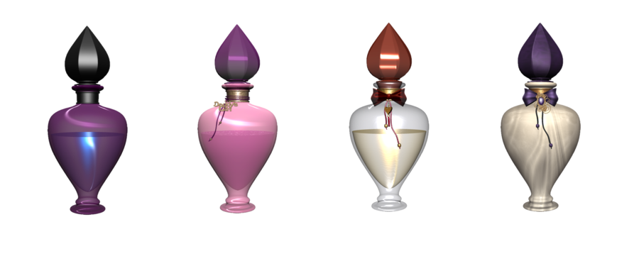 Perfume Bottles Transparent PNG Image