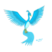 Blue Phoenix Image PNG Image