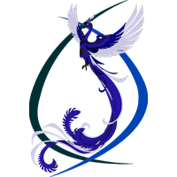 Blue Phoenix Transparent Background PNG Image