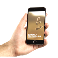 Phone in hand PNG