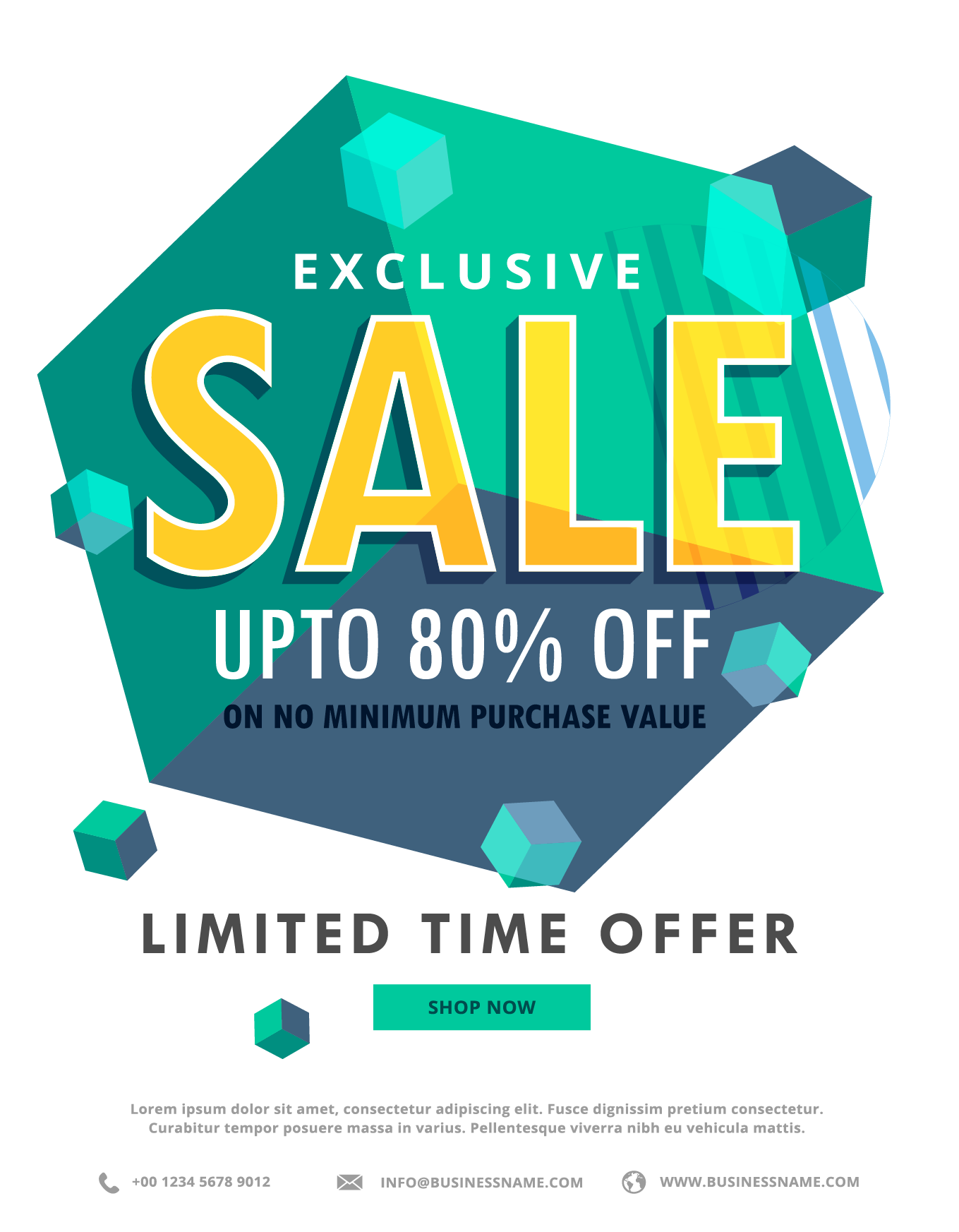 Poster Illustration Royalty-Free Discount Emerald Hexagonal PNG Image