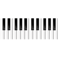 Piano keys Transparent PNG Image