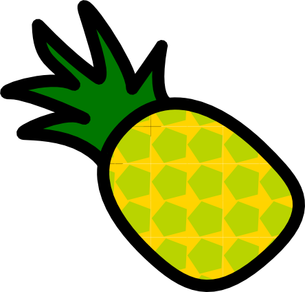 Realistic Looking Pineapple Clip Art PNG Image