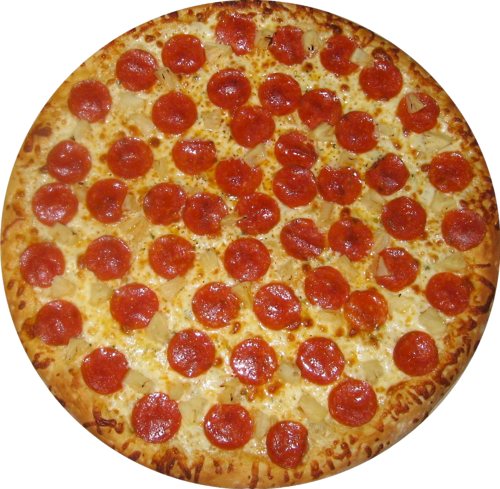Pepperoni Pizza Transparent Background PNG Image
