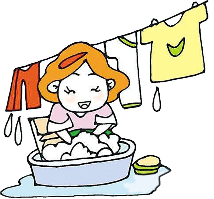 Download Art Behavior Human Washing Clothing Cartoon HQ PNG Image