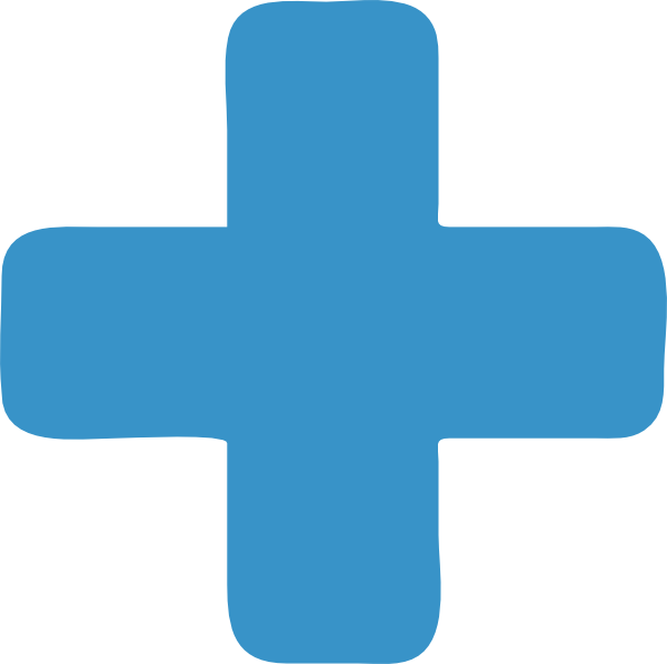 Blue plus Transparent PNG Image