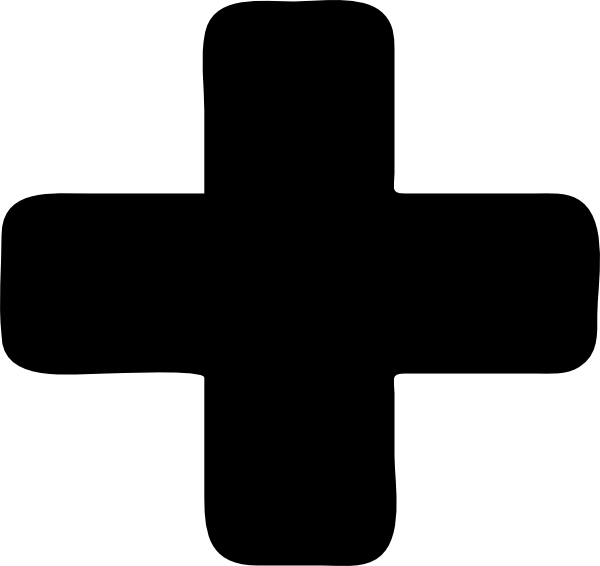 Black plus Transparent PNG Image