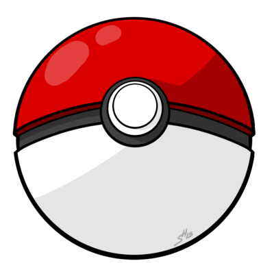 RED POKEBALL Royalty Free Stock SVG Vector and Clip Art